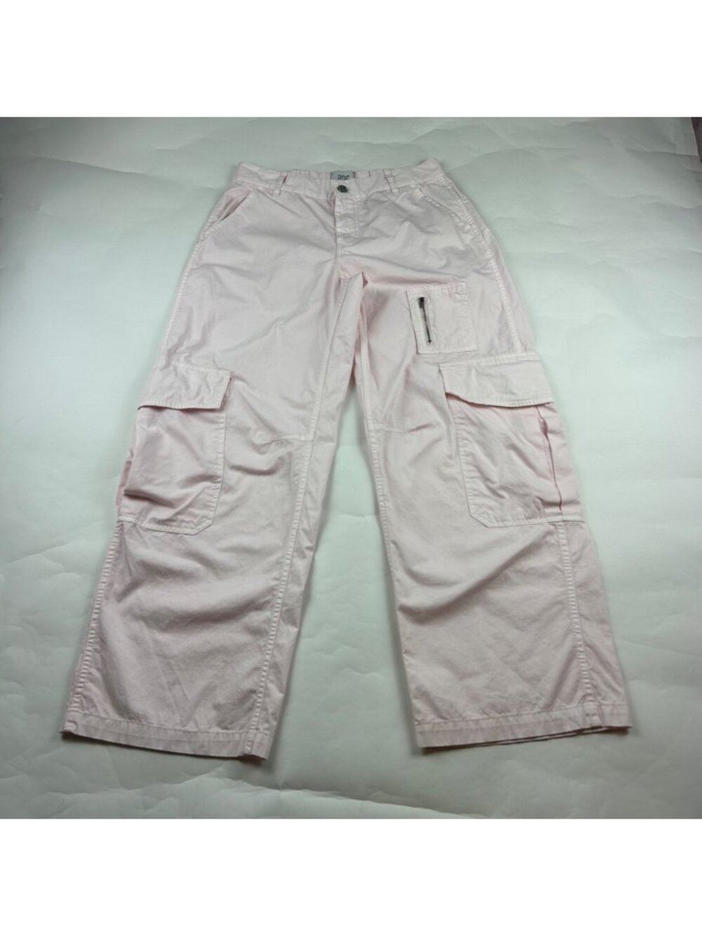 BDG Light Pink Canvas Wide Leg Cargo Pant 8